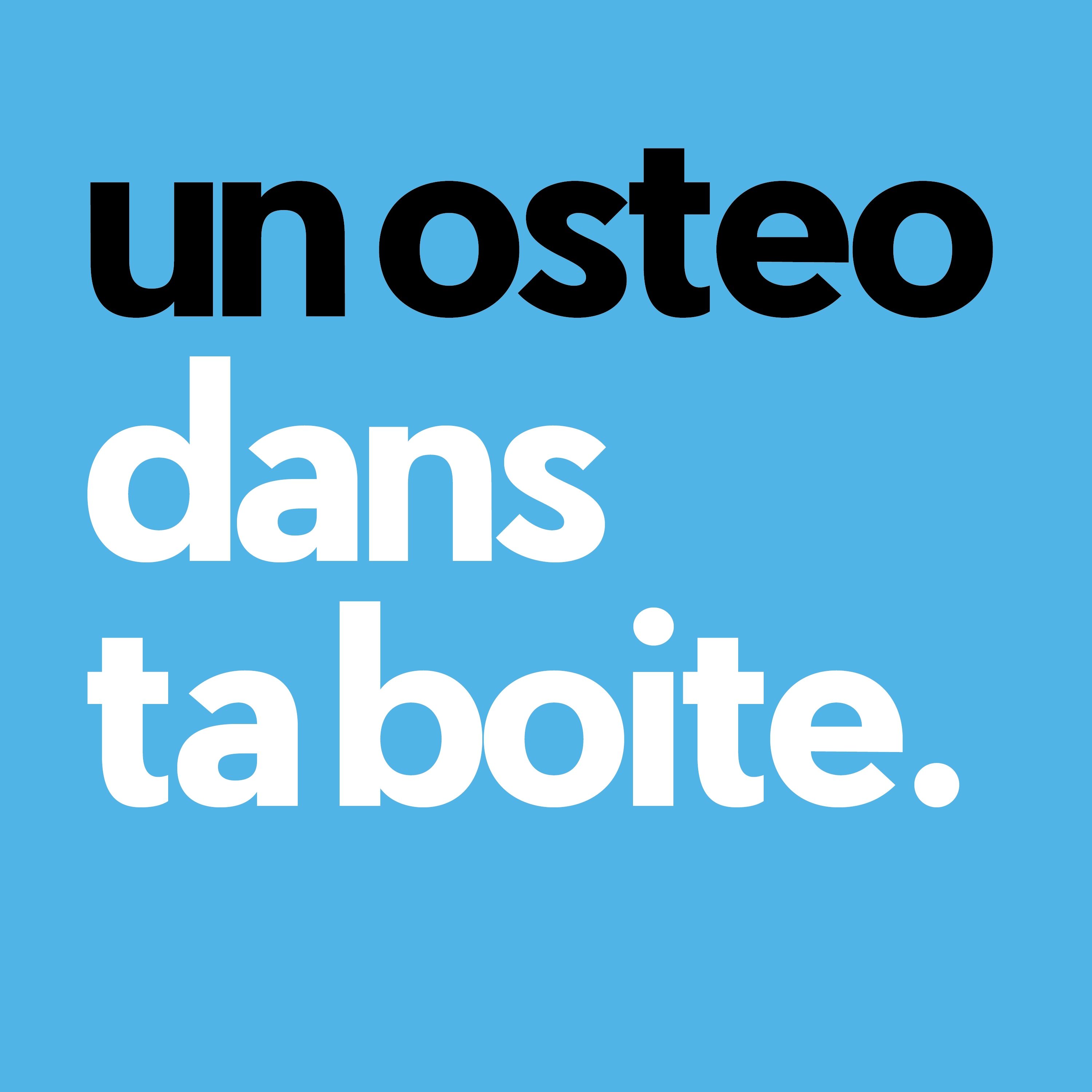 Logo d'Un osteo dans ta Boîte, plateforme de services ostéopathique et de bien-être.